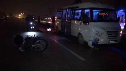 Bursa -Minibüs ile Motosiklet Çarpıştı 1 Ölü, 1 Yaralı