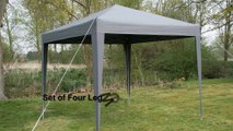 Airwave 2.5 x 2.5 m Pop-Up Garden Gazebo with 2 Wind-Bars and 4 Leg Weight Bags