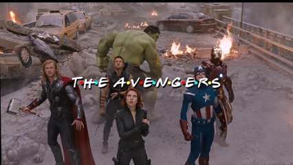 Friends music theme on The Avengers movie is so funny