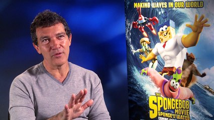 The Spongebob Movie: Sponge Out Of Water - Exclusive Interview With Antonio Banderas