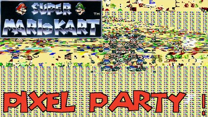 Super Mario Kart (SNES) - Pixel party !
