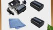 SaveOn 2 Pack Battery and Charger Kit includes Two High Capacity Sony NP-FH50 Batteries   Rapid