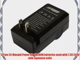 Wasabi Power Battery (2-Pack) and Charger for Sony NP-FM500H and Sony CLM-V55 Alpha DSLR SLT-A57