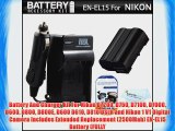 Battery And Charger Kit For Nikon D7200 D750 D7100 D7000 D600 D800 D800E D600 D610 D810 DSLR