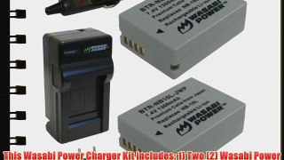 Wasabi Power Battery (2-Pack) and Charger for Canon NB-10L CB-2LC and Canon PowerShot G1 X