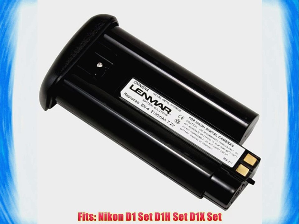 Lenmar Replacement Battery for Nikon D1 Set D1H Set D1X Set Replaces OEM Nikon EN-4 Polaroid