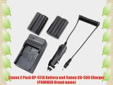 STK's Canon BP-511 BP-511A Batteries plus Charger - Two pack 2200 mAh for Canon EOS 5D 50D
