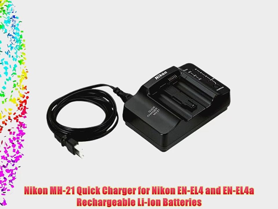 Nikon MH-21 Quick Charger for Nikon EN-EL4 and EN-EL4a Rechargeable Li-Ion Batteries