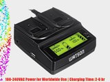 Watson Duo LCD Charger with 2 NP-FW50 Battery Plates - For Sony NP-FW50 Type Battery
