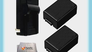 2 High Capacity Replacement DMW-BMB9 Batteries with Charger for Panasonic LUMIX DMC-FZ70 FZ70