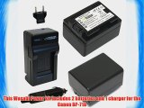 Wasabi Power Battery (2-Pack) and Charger for Canon BP-718 CG-700 and Canon VIXIA HF M50 HF
