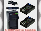 ChiliPower EN-EL9 1500mAh Battery 2-Pack   Charger (US Plug) for Nikon D3000 D5000 D40 D60