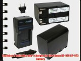 Wasabi Power Battery (2-Pack) and Charger for Canon BP-970G BP-975 and Canon EOS C100 EOS C100