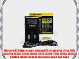 Nitecore D2 battery smart chargerLCD display For Li-ion IMR LiFePO4 26650 22650 18650 17670
