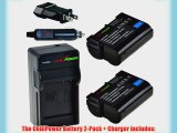 ChiliPower EN-EL15 2000mAh Battery 2-Pack   Charger (US Plug) for Nikon 1 V1 DSLR D600 D610