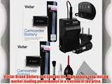 (2 Pack) NP-FV50 Battery and Charger Kit for SONY Camcorders HDR-CX190 HDR-CX210 HDR-CX220