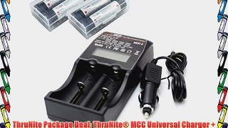 ThruNite Package Deal: ThruNite? MCC Universal Charger   ThruNite? 3400mAh 18650 lithium Batteries