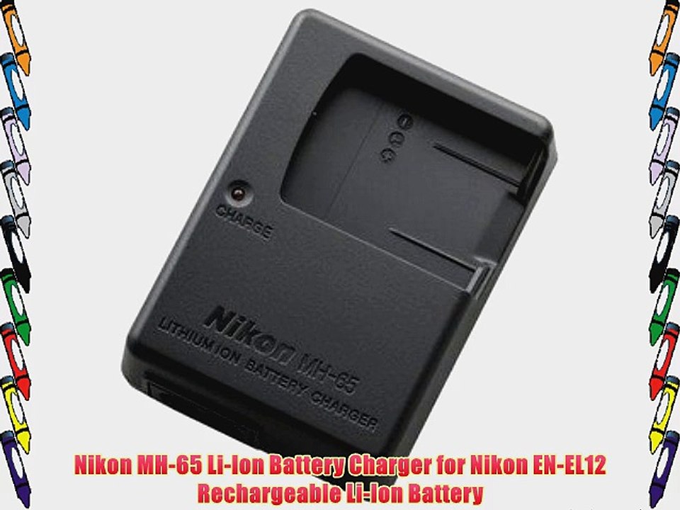Nikon MH-65 Li-Ion Battery Charger for Nikon EN-EL12 Rechargeable Li-Ion Battery
