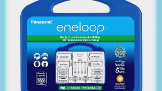 Panasonic K-KJ17MCC82A eneloop Power Pack NEW 2100 Cycle 8AA 2AAA 2 C Spacers 2 D Spacers Advanced