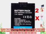 Neewer Two (2x) Panasonic CGA-S002 Batteries CGA-S002E DMW-BM7 for Lumix DMC-FZ10 DMC-FZ15