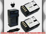 Wasabi Power Battery (2-Pack) and Charger for Panasonic DMW-BLF19 and Panasonic Lumix DMC-GH3