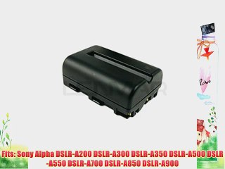 Lenmar Replacement Battery for Sony Alpha DSLR-A200 DSLR-A300 DSLR-A350 DSLR-A500 DSLR-A550