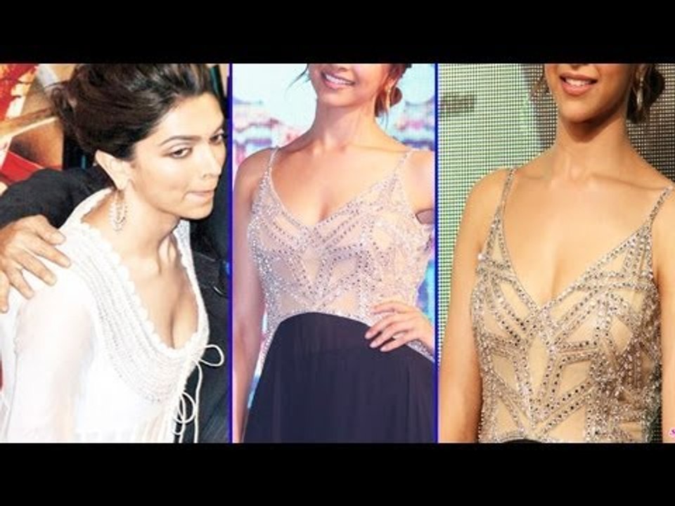 Sexy Deepika Padukone Deep Hot Cleavage Huge Bosoms