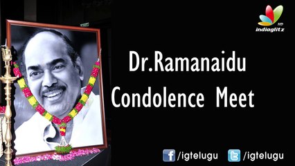 Dr.Ramanaidu Condolence Meet At Park Hyatt Part 01