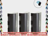 3 - Pack PRO SERIES Equivalent CANON LP-E6 Li Ion Battery for EOS 5D Mark II / EOS 5D mark