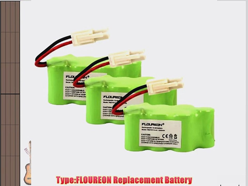 3 Packs FLOUREON? 8.4V 1000mAh Ni-MH Battery for HobbyZone HBZ1013 Othe RC Aircraft RC Plane