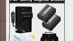 2 Pack Battery Kit For Sony a7 a7R NEX-6 NEX-F3 A55 A33 DSLR SLT A55 SLT A33 NEX-5T Alpha a6000