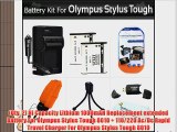 2 Pack Battery And Charger Kit For Olympus Stylus Tough 8010 6020 TG-610 TG-810 TG-820 iHS