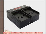 Kapaxen Dual Channel Battery Charger for Canon BP-709 BP-718 BP-727 BP-745