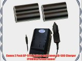 STK's 2 Pack 2200 mAH BP-511 BP-511A Camcorder Battery Pack and CG-580 Charger for Canon Optura