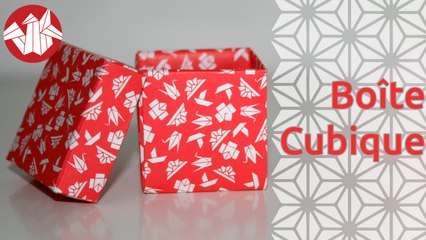Origami - Boîte cubique