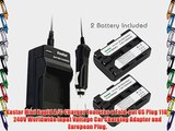 Kastar Battery (2-Pack) and Charger Kit for Sony NP-FM50 NP-FM55H work with Sony CCD-TR108TRV33