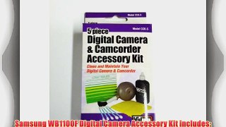 Samsung WB1100F Digital Camera Accessory Kit includes: SDSLB10A Battery SDM-1501 Charger SDC-27
