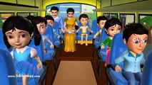 Wheels On The Bus Go Round And Round New - 3D Animation Nursery Rhymes and Songs For Children