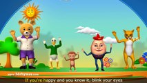 If Youre Happy and You Know it Clap Your Hands Song - 3D Animation Rhymes for Children