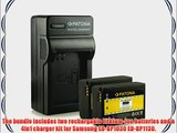 Bundle - 4in1 Charger   2x Battery Samsung ED-BP1030 with Infochip ? 100% compatible with Samsung