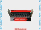 Titanium Innovations CR123A 3V 1400mAh Lithium Photo Battery Box of 50 Batteries Wrapped in