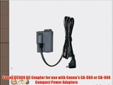Canon DC900 DC Coupler for use with Canon's CA-900 or CB-900 Compact Power Adapters