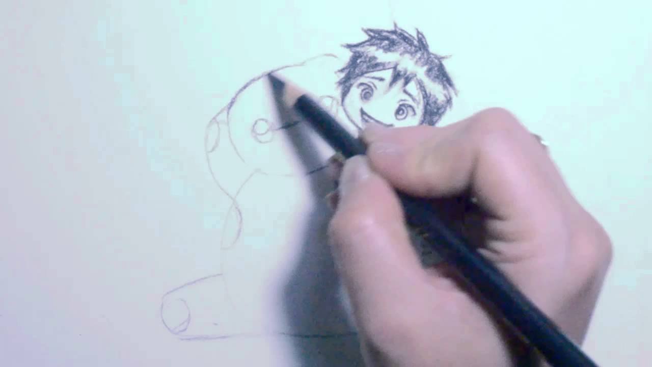 COMO DIBUJAR A HIRO Y BAYMAX (BIG HERO 6)
