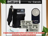 2 Pack Battery And Charger   Wireless Shutter Release Kit For Canon EOS Rebel T5i T4i T2i T3i