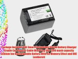 Amsahr S-NPFH70 Digital Replacement Battery PLUS Battery Travel Charger for Sony NP-FH70 NP-FH30