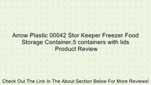Arrow Plastic 00042 Stor Keeper Freezer Food Storage Container,5 containers with lids Review