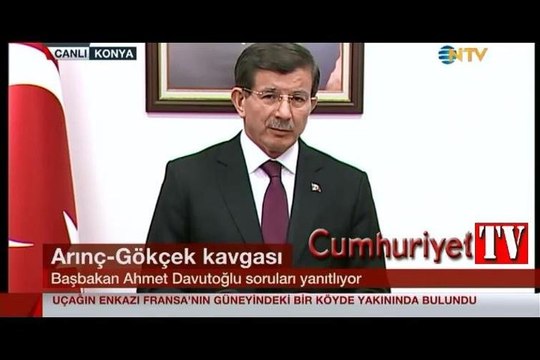 Davutoğlu'ndan Melih Gökçek ve Bülent Arınç kavgası için ilk açıklama