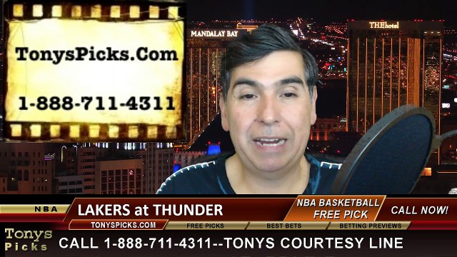 Oklahoma City Thunder vs. LA Lakers Free Pick Prediction NBA Pro Basketball Odds Preview 3-24-2015