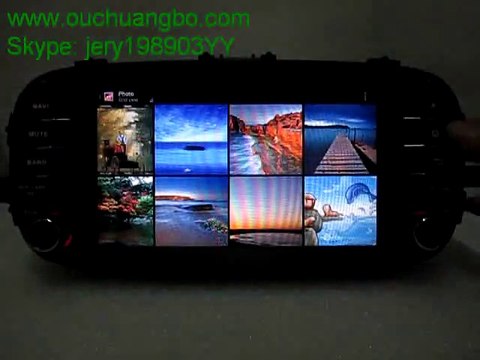 Ouchuangbo autoradio GPS navi dvd KIA soul 2014 Change the background