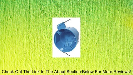 Thomas & Betts Ceiling Box 20.0 Cu In Pvc Blue Bulk Review